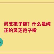 灵芝孢子糕？什么是纯正的灵芝孢子粉