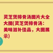 灵芝煲排骨汤图片大全大图(灵芝煲排骨汤：美味滋补佳品，大图展示)