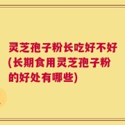 灵芝孢子粉长吃好不好(长期食用灵芝孢子粉的好处有哪些)