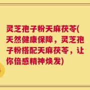 灵芝孢子粉天麻茯苓(天然健康保障，灵芝孢子粉搭配天麻茯苓，让你倍感精神焕发)