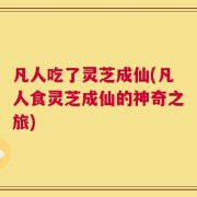 凡人吃了灵芝成仙(凡人食灵芝成仙的神奇之旅)