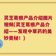 灵芝葛根产品介绍图片视频(灵芝葛根产品介绍——发现中草药的美妙奥秘！)