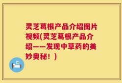 灵芝葛根产品介绍图片视频(灵芝葛根产品介绍——发现中草药的美妙奥秘！)