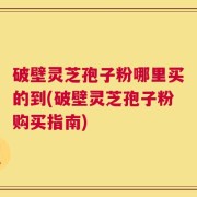 破壁灵芝孢子粉哪里买的到(破壁灵芝孢子粉购买指南)