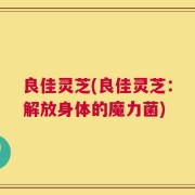 良佳灵芝(良佳灵芝：解放身体的魔力菌)