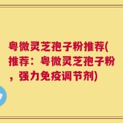 粤微灵芝孢子粉推荐(推荐：粤微灵芝孢子粉，强力免疫调节剂)