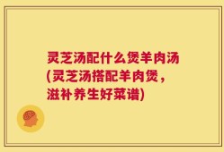 灵芝汤配什么煲羊肉汤(灵芝汤搭配羊肉煲，滋补养生好菜谱)