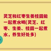 灵芝和红枣生姜桂圆能一起煮水喝(灵芝、红枣、生姜、桂圆一起煮水，养生好处多)