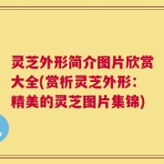 灵芝外形简介图片欣赏大全(赏析灵芝外形：精美的灵芝图片集锦)