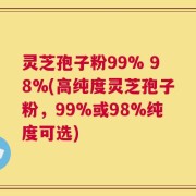 灵芝孢子粉99% 98%(高纯度灵芝孢子粉，99%或98%纯度可选)