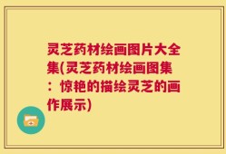 灵芝药材绘画图片大全集(灵芝药材绘画图集：惊艳的描绘灵芝的画作展示)