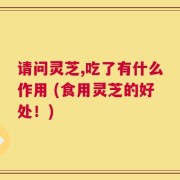 请问灵芝,吃了有什么作用 (食用灵芝的好处！)