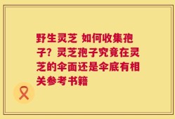 野生灵芝 如何收集孢子？灵芝孢子究竟在灵芝的伞面还是伞底有相关参考书籍