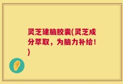 灵芝建脑胶囊(灵芝成分萃取，为脑力补给！)