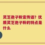 灵芝孢子粉宣传语？优质灵芝孢子粉的特点是什么