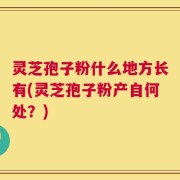 灵芝孢子粉什么地方长有(灵芝孢子粉产自何处？)