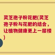 灵芝孢子粉花肥(灵芝孢子粉与花肥的结合，让植物健康更上一层楼)