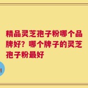 精品灵芝孢子粉哪个品牌好？哪个牌子的灵芝孢子粉最好