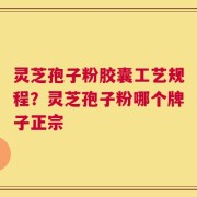 灵芝孢子粉胶囊工艺规程？灵芝孢子粉哪个牌子正宗