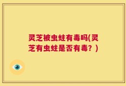 灵芝被虫蛀有毒吗(灵芝有虫蛀是否有毒？)