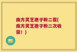 南方灵芝孢子粉二茬(南方灵芝孢子粉二次收获！)