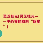 灵芝桂元(灵芝桂元——中药界的双料“巨星”)