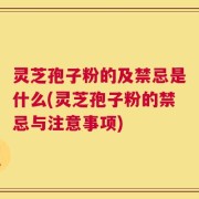 灵芝孢子粉的及禁忌是什么(灵芝孢子粉的禁忌与注意事项)