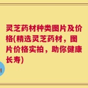 灵芝药材种类图片及价格(精选灵芝药材，图片价格实拍，助你健康长寿)