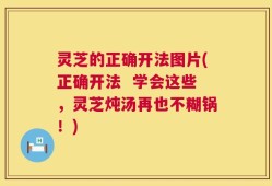 灵芝的正确开法图片(正确开法  学会这些，灵芝炖汤再也不糊锅！)