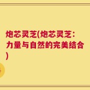 炮芯灵芝(炮芯灵芝：力量与自然的完美结合)