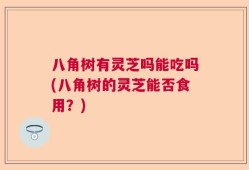 八角树有灵芝吗能吃吗(八角树的灵芝能否食用？)
