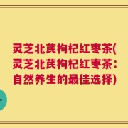 灵芝北芪枸杞红枣茶(灵芝北芪枸杞红枣茶：自然养生的最佳选择)