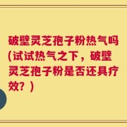 破壁灵芝孢子粉热气吗(试试热气之下，破壁灵芝孢子粉是否还具疗效？)