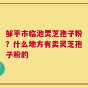 邹平市临池灵芝孢子粉？什么地方有卖灵芝孢子粉的