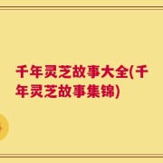 千年灵芝故事大全(千年灵芝故事集锦)
