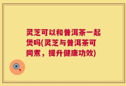 灵芝可以和普洱茶一起煲吗(灵芝与普洱茶可同煮，提升健康功效)