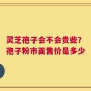 灵芝孢子会不会贵些？孢子粉市面售价是多少