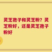 灵芝孢子和灵芝粉？灵芝粉好，还是灵芝孢子粉好