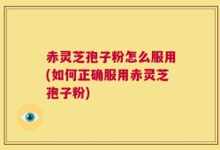 赤灵芝孢子粉怎么服用(如何正确服用赤灵芝孢子粉)