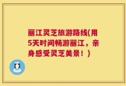 丽江灵芝旅游路线(用5天时间畅游丽江，亲身感受灵芝美景！)