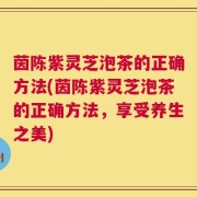 茵陈紫灵芝泡茶的正确方法(茵陈紫灵芝泡茶的正确方法，享受养生之美)