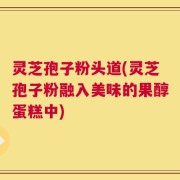 灵芝孢子粉头道(灵芝孢子粉融入美味的果醇蛋糕中)