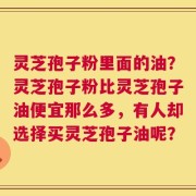 灵芝孢子粉里面的油？灵芝孢子粉比灵芝孢子油便宜那么多，有人却选择买灵芝孢子油呢？