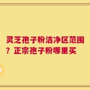 灵芝孢子粉洁净区范围？正宗孢子粉哪里买