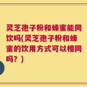 灵芝孢子粉和蜂蜜能同饮吗(灵芝孢子粉和蜂蜜的饮用方式可以相同吗？)