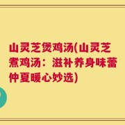 山灵芝煲鸡汤(山灵芝煮鸡汤：滋补养身味蕾仲夏暖心妙选)