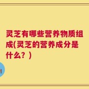 灵芝有哪些营养物质组成(灵芝的营养成分是什么？)