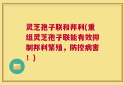 灵芝孢子联和邦利(重组灵芝孢子联能有效抑制邦利繁殖，防控病害！)