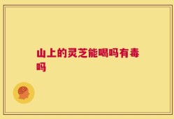 山上的灵芝能喝吗有毒吗