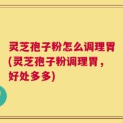 灵芝孢子粉怎么调理胃(灵芝孢子粉调理胃，好处多多)